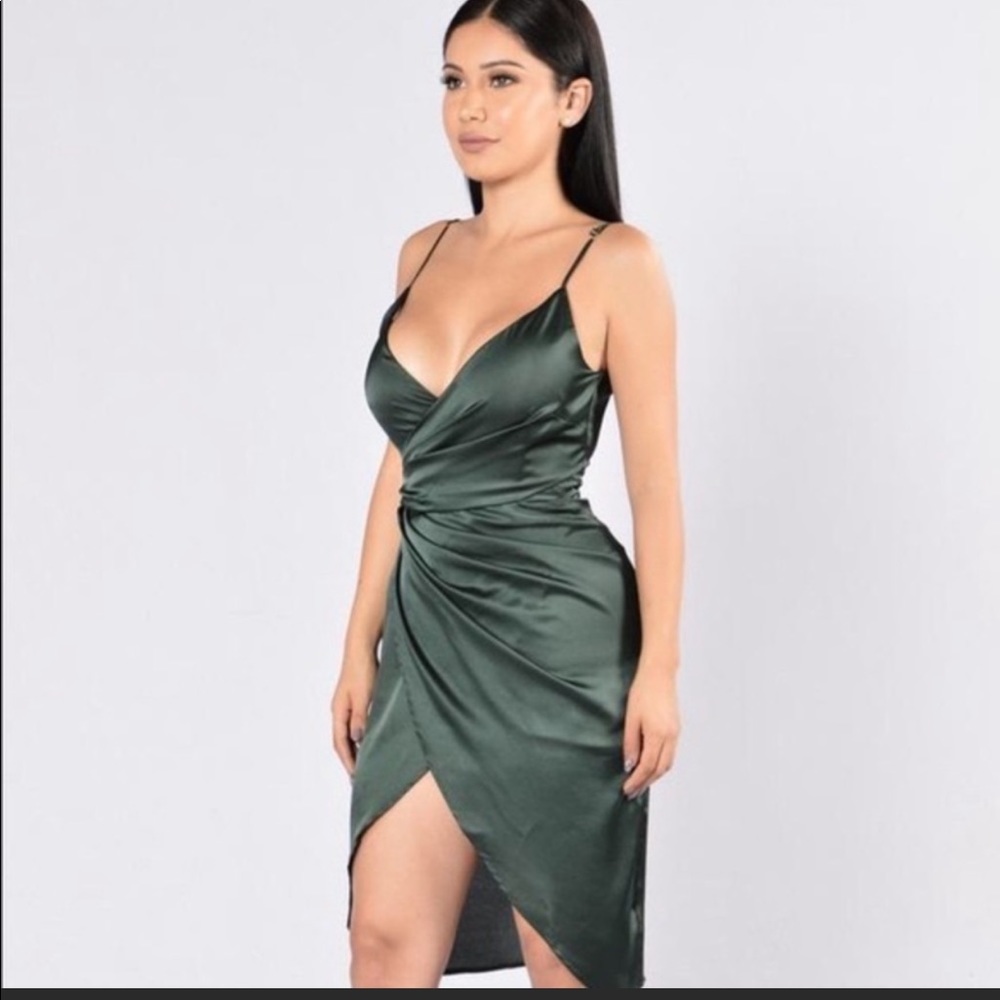 Fashion Nova Silky Dress - Size Small
